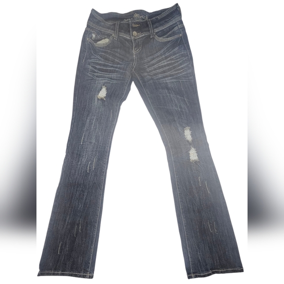 Almost Famous Dark Blue Denim Jeans - Picture 1 of 3